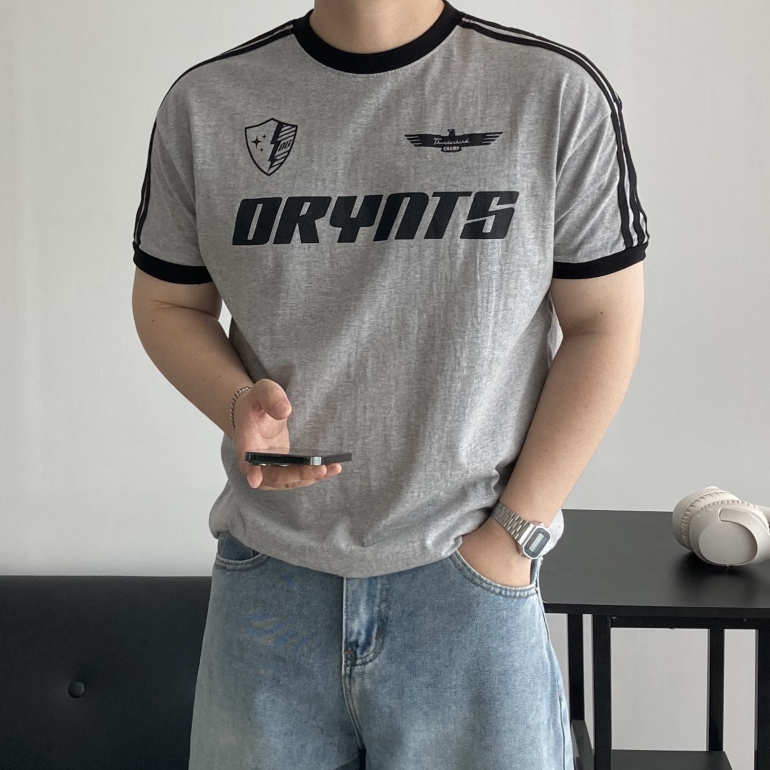 트랙 링거티 머슬핏반팔 드라이핏 - 상품 이미지