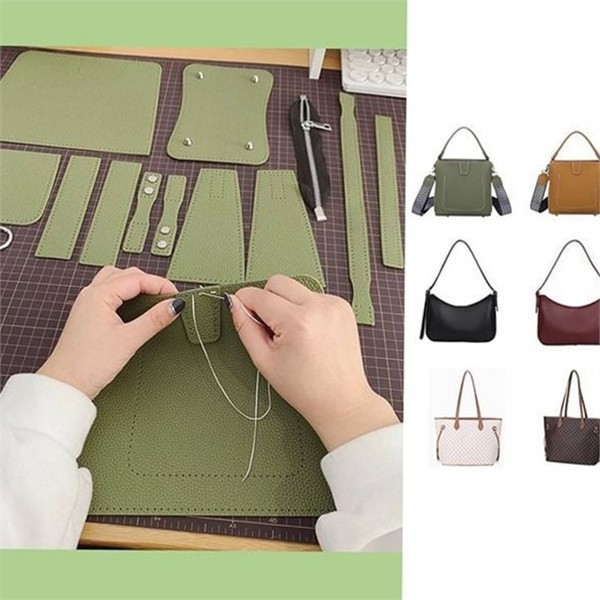 크로스 여성 diy 가죽 가방 토트 여성 핸드백 만들기 키트 - 상품 이미지