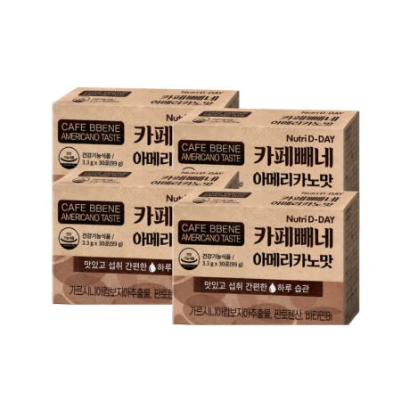 뉴트리디데이 카페빼네 아메리카노맛 30포 4박스