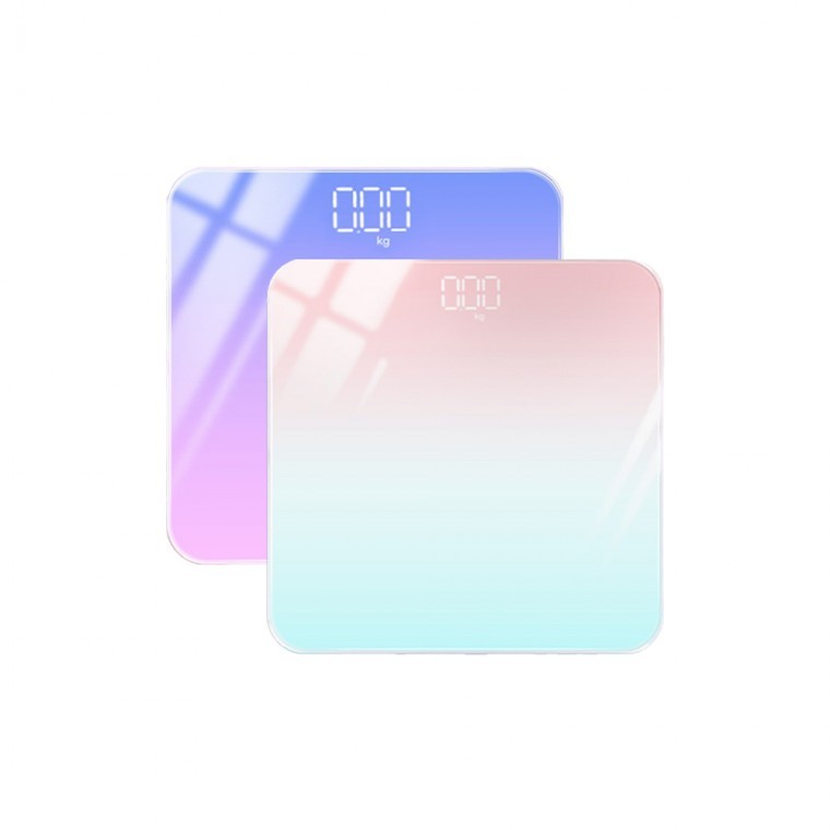 [온도측정가능] 파스텔 LED 체중계 디지털 미니