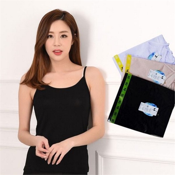 시원한 여성 인견 끈 런닝 여름 여성 쿨 끈 - 상품 이미지