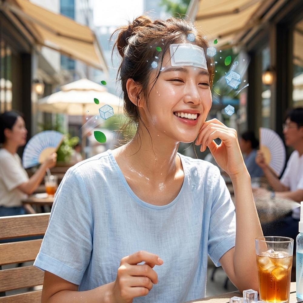붙이는 쿨 아이스 패치 쿨링 냉팩 졸음 운전 야외활동 - 상세 이미지 2