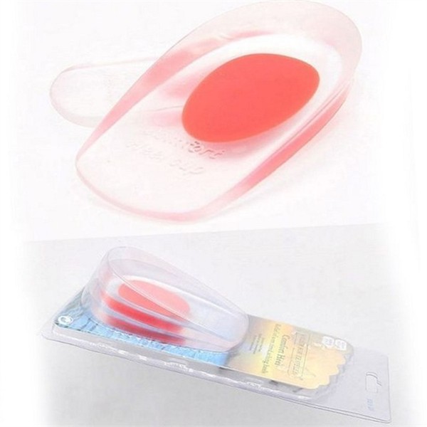 실리콘 여성 젤리 깔창 1cm 뒷꿈치 여성 키높이 깔창 발편안 - 상품 이미지