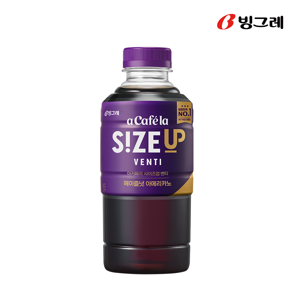 빙그레 아카페라 사이즈업 벤티 헤이즐넛 아메리카노, 600ml, 48개 - 상세 이미지 3