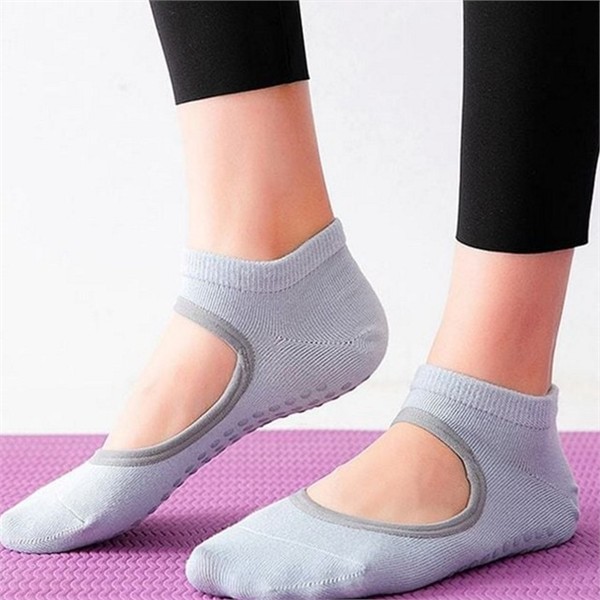 미끄럼 논슬립 필라테스 양말 2세트 발가락 논슬립 요가 양말 덧신 - 상품 이미지