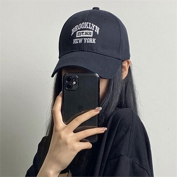 레터링 여성 볼캡 빈티지 여성 야구 모자 데일리 캡모자 스트릿 - 상품 이미지