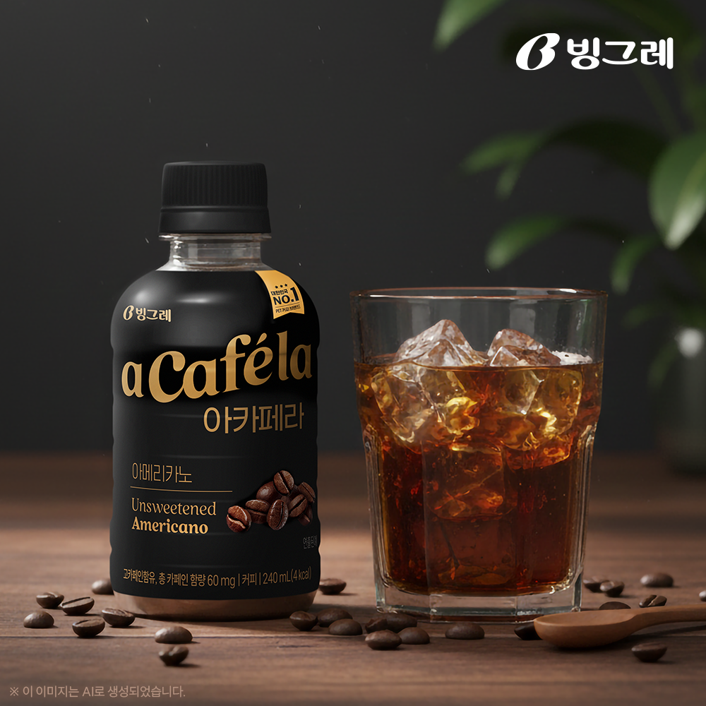 빙그레 아카페라 아메리카노, 240ml, 20개 - 상품 이미지