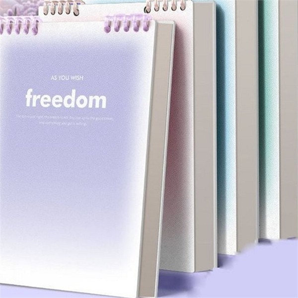 일기장 그라데이션 스프링 노트 3P 학생용 상철 스프링 노트 메모장 - 상품 이미지