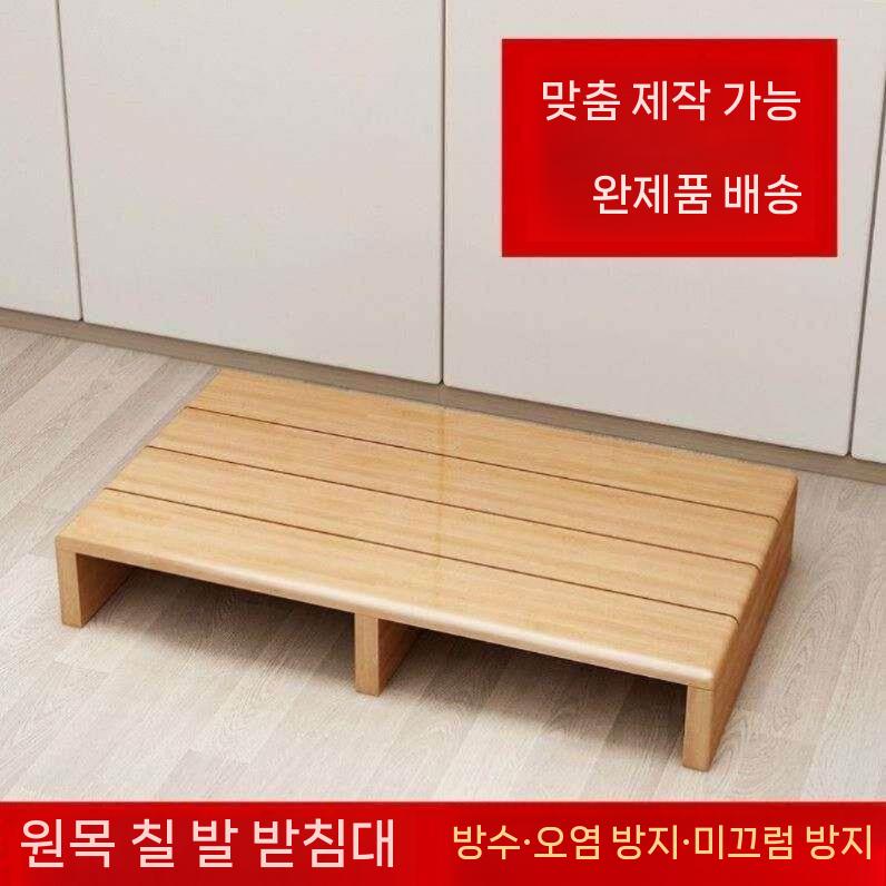원목 발판 디딤대 현관 주방 욕실 방수 받침대 미끄럼방지 - 상세 이미지 3