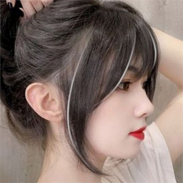 부분 여성 앞머리 가발 정수리 여성 탑 피스 가발 클립 - 상품 이미지