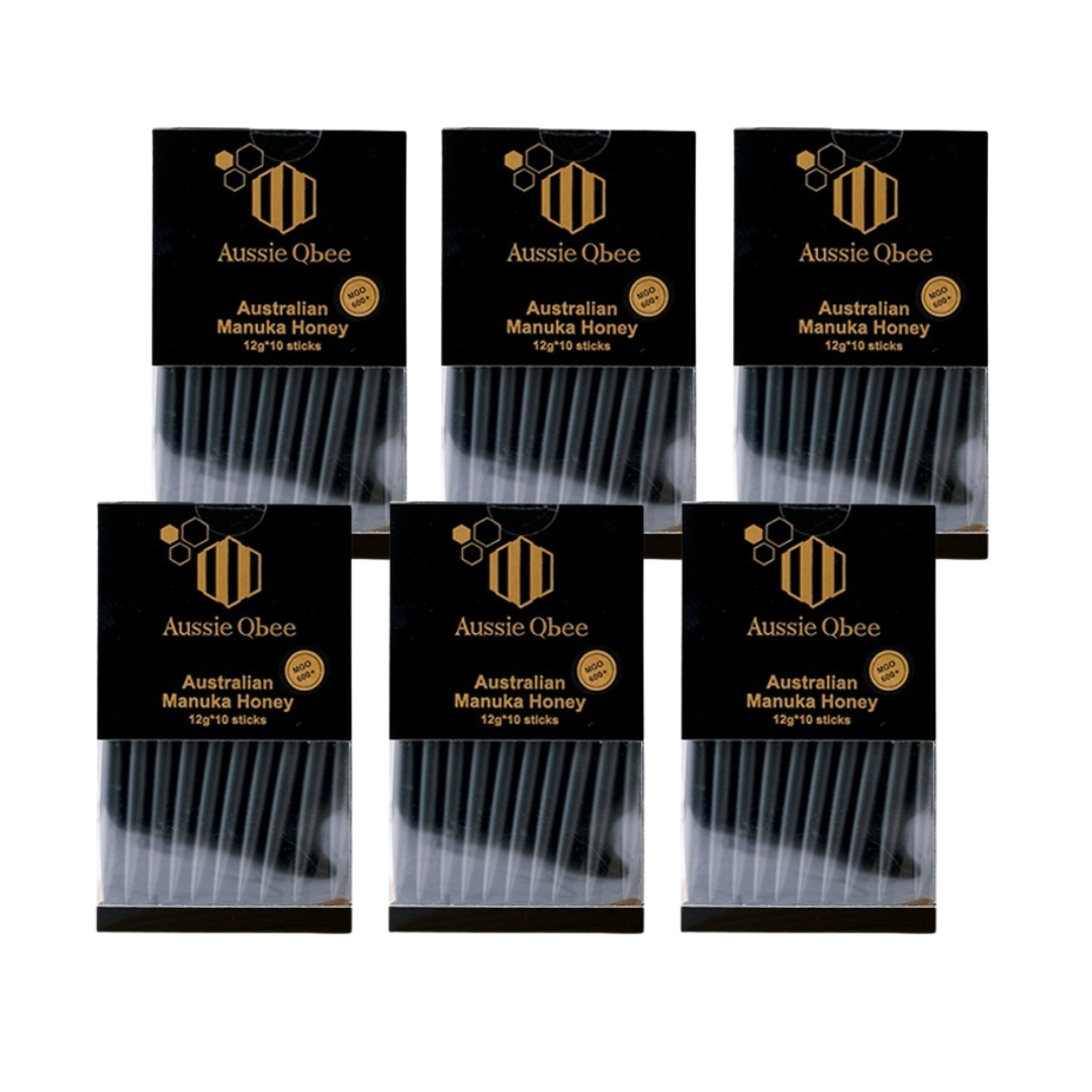 오지퀸비 마누카꿀 스틱 MGO 300+, 10포 120g, 6개 - 상품 이미지