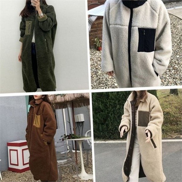 루즈핏 여성 롱 후리스 자켓 데일리 여성 양털 집업 점퍼 - 상세 이미지 2