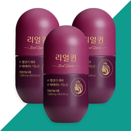 GRN 리얼퀸 1000mg 60정, 3개