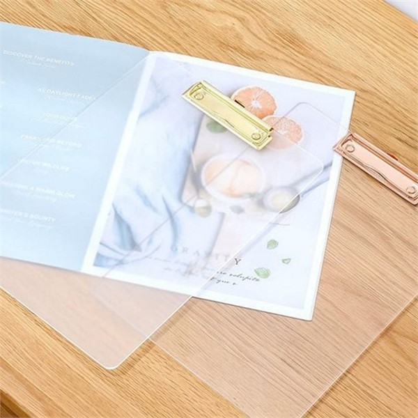 메뉴판 a4 아크릴 클립 보드 레트로 투명 클립 보드 - 상품 이미지