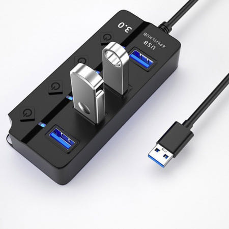 4포트 USB 3.0 허브 노트북 맥북 유전원호환 YIW-UH3