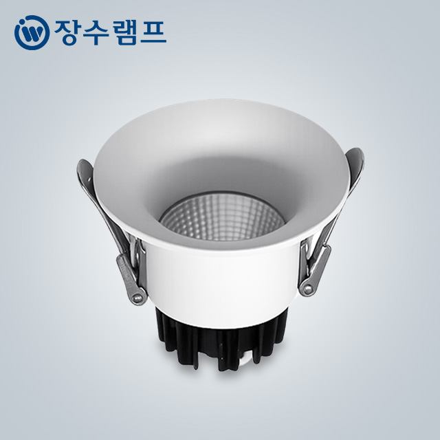 장수램프 LED 다운라이트 호퍼 7.5cm(3인치) COB 8W 집중형 호른형 매입등 이미지 1