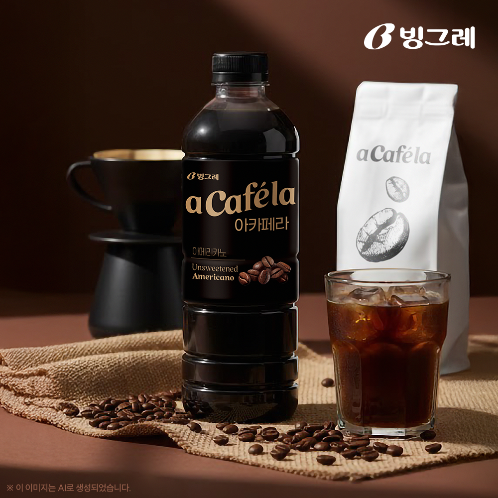 빙그레 아카페라 아메리카노, 1L, 12개