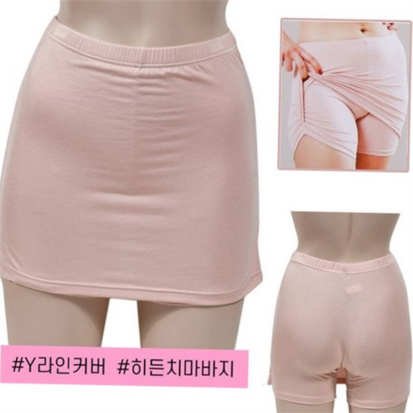 부드러운 여성 속치마 바지 와이존 여성 속바지 팬츠형 안심 혼방 - 상품 이미지