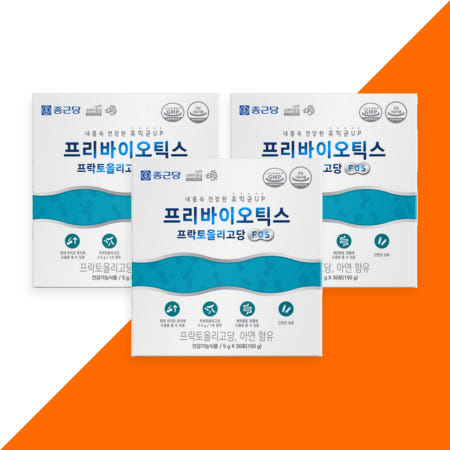 종근당 프리바이오틱스 프락토올리고당 FOS 5g 30포, 3개