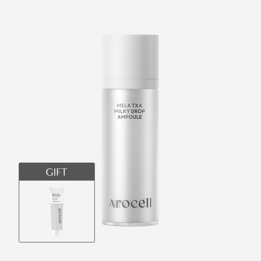 [10% 추가적립] 아로셀 멜라 TXA 밀키 드롭 미백 앰플 + [증정] 멜라 TXA  선 세럼 10ml - 상품 이미지