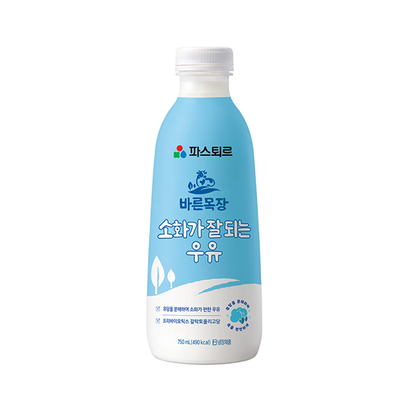파스퇴르 바른목장 소화가 잘되는 우유 750ml, 6개 - 상품 이미지
