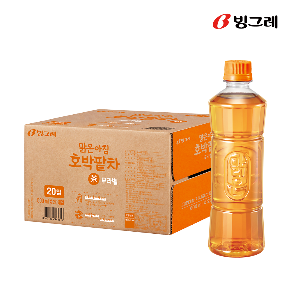 [500원 적립] 빙그레 맑은 아침 호박팥차, 500ml, 40개 - 상세 이미지 4