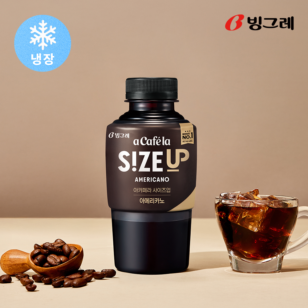 빙그레 아카페라 사이즈업 아메리카노, 350ml, 20개 - 상품 이미지