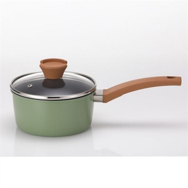 1인용 인덕션 편수 냄비 18cm 밀크 인덕션 라면 냄비 알루미늄 - 상품 이미지