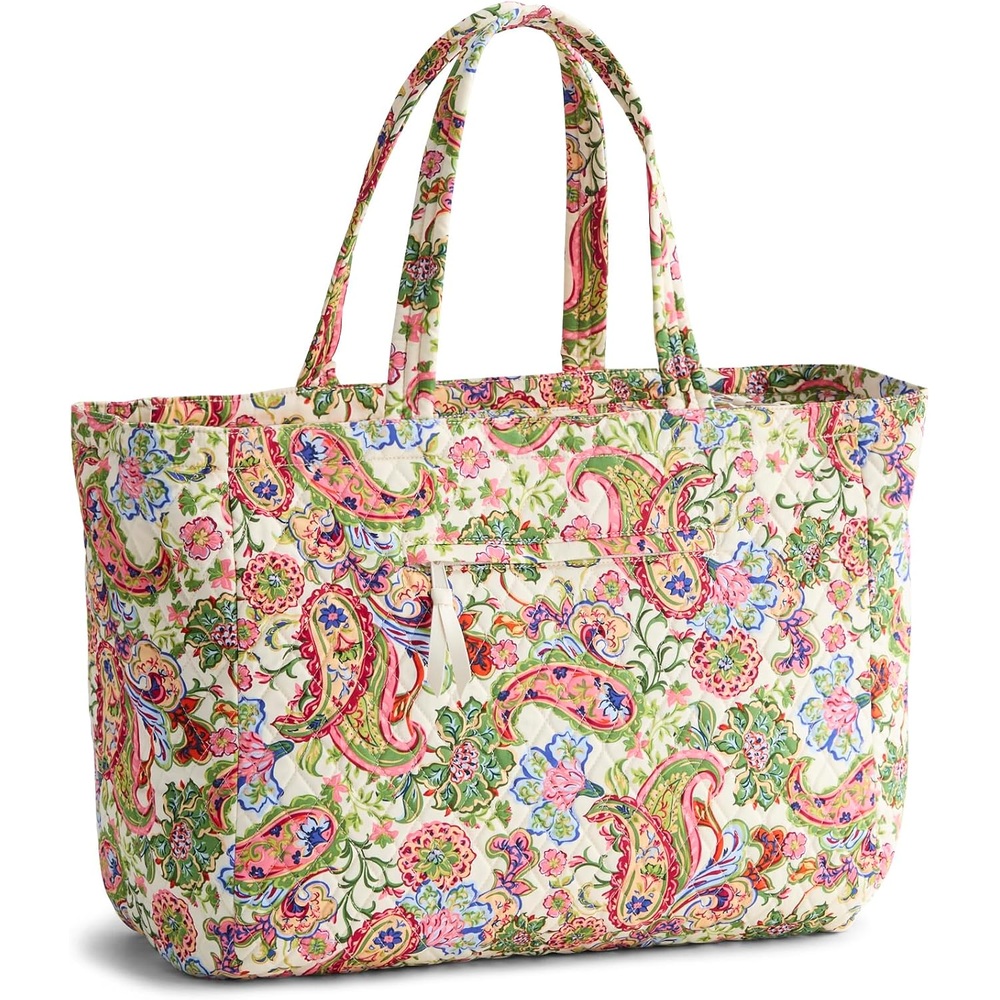 Vera Bradley 여성 코튼 토트백 여행용 프리미엄 놀튼 숄더백 페이즐리 원 사이즈 - 상세 이미지 3