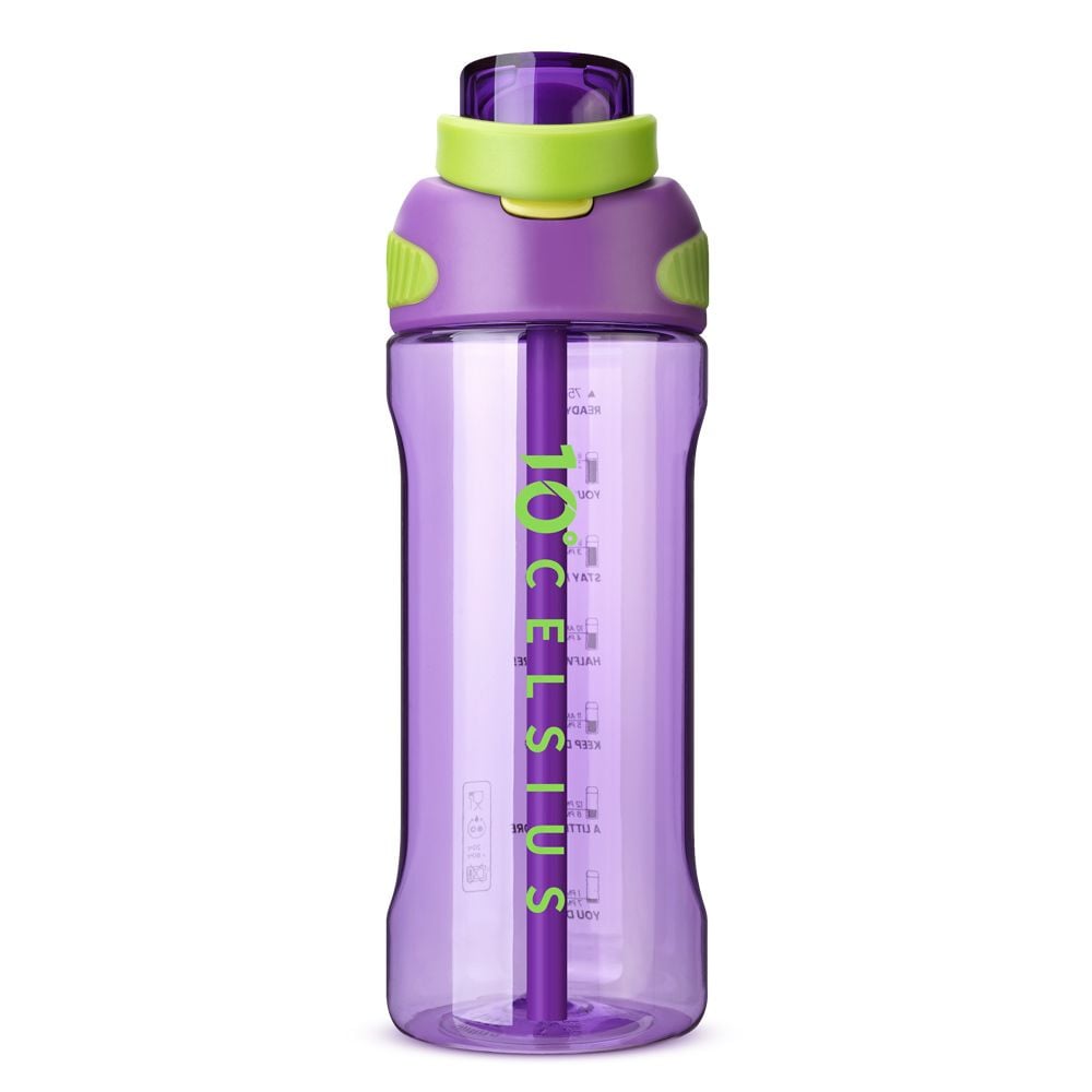 눈금 물병 스포츠 빨대 물통 원터치 산책 운동 보틀 750ml - 상세 이미지 5