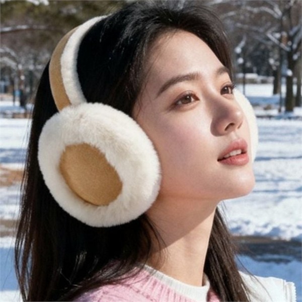 따뜻한 겨울 방한 귀마개 베이직 남성 방한 귀마개 후리스 야외 - 상세 이미지 2