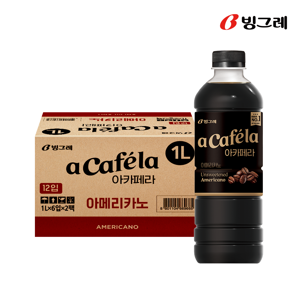 빙그레 아카페라 아메리카노, 1L, 24개 - 상세 이미지 3