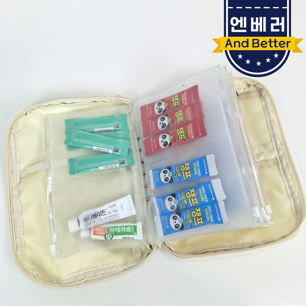 엔베러 3초 약파우치 비상약 구급약 여행용품 정리파우치 캠핑 수납백 상품 이미지