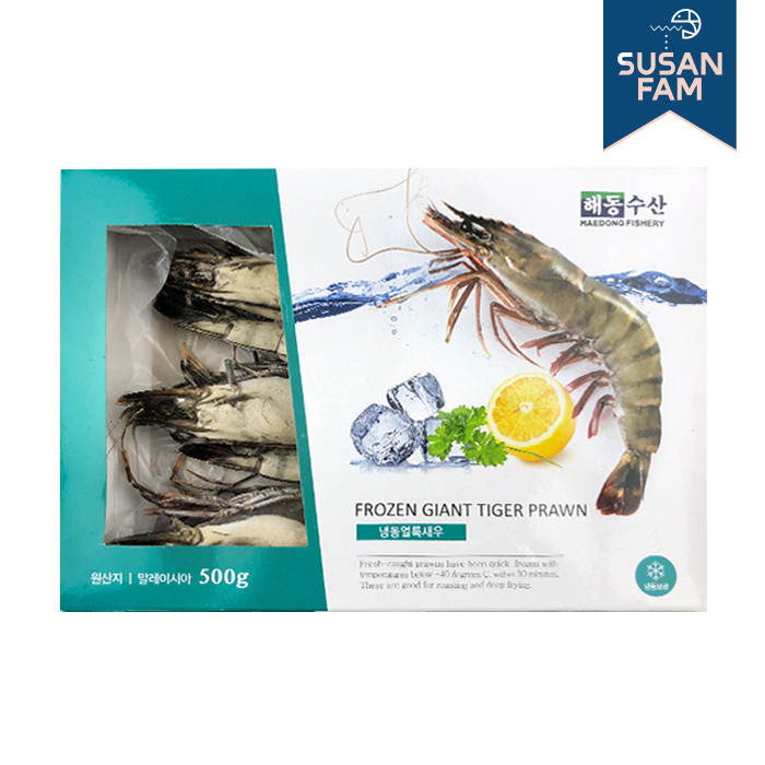블랙타이거 새우 500g (4-25미) 냉동새우 홍다리얼룩새우 - 상세 이미지 3
