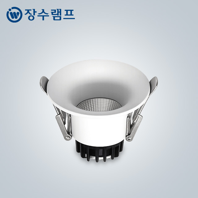 장수램프 LED 다운라이트 호퍼 5.5cm(2인치) COB 5W 집중형 호른형 가구 매립등 - 상품 이미지