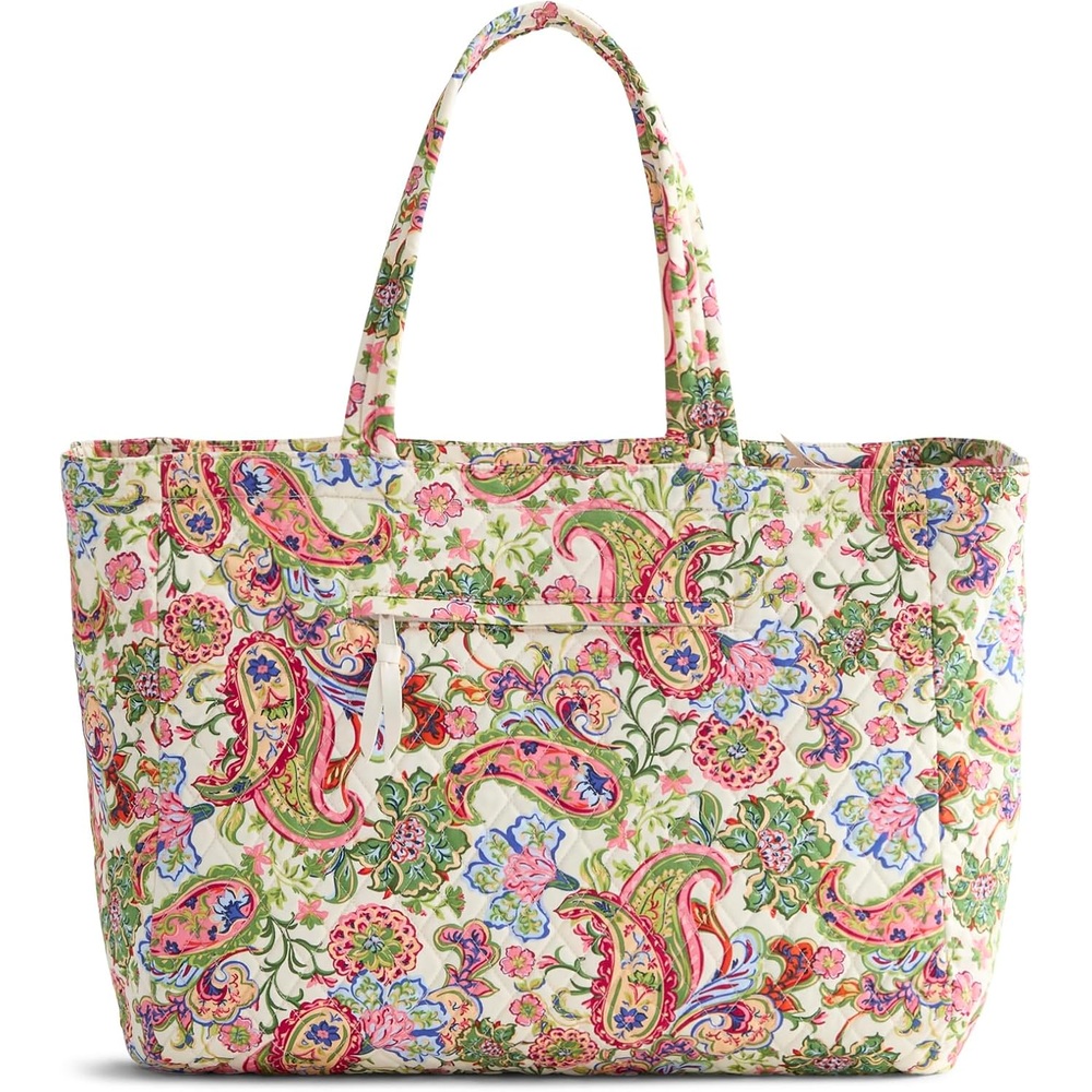 Vera Bradley 여성 코튼 토트백 여행용 프리미엄 놀튼 숄더백 페이즐리 원 사이즈 이미지 6