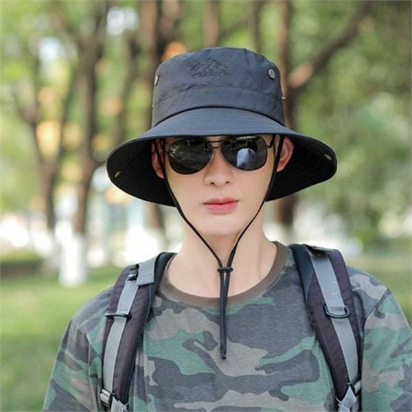 벙거지 남성 사파리 모자 캠핑 남성 버킷 햇 휴가 조절 - 상품 이미지