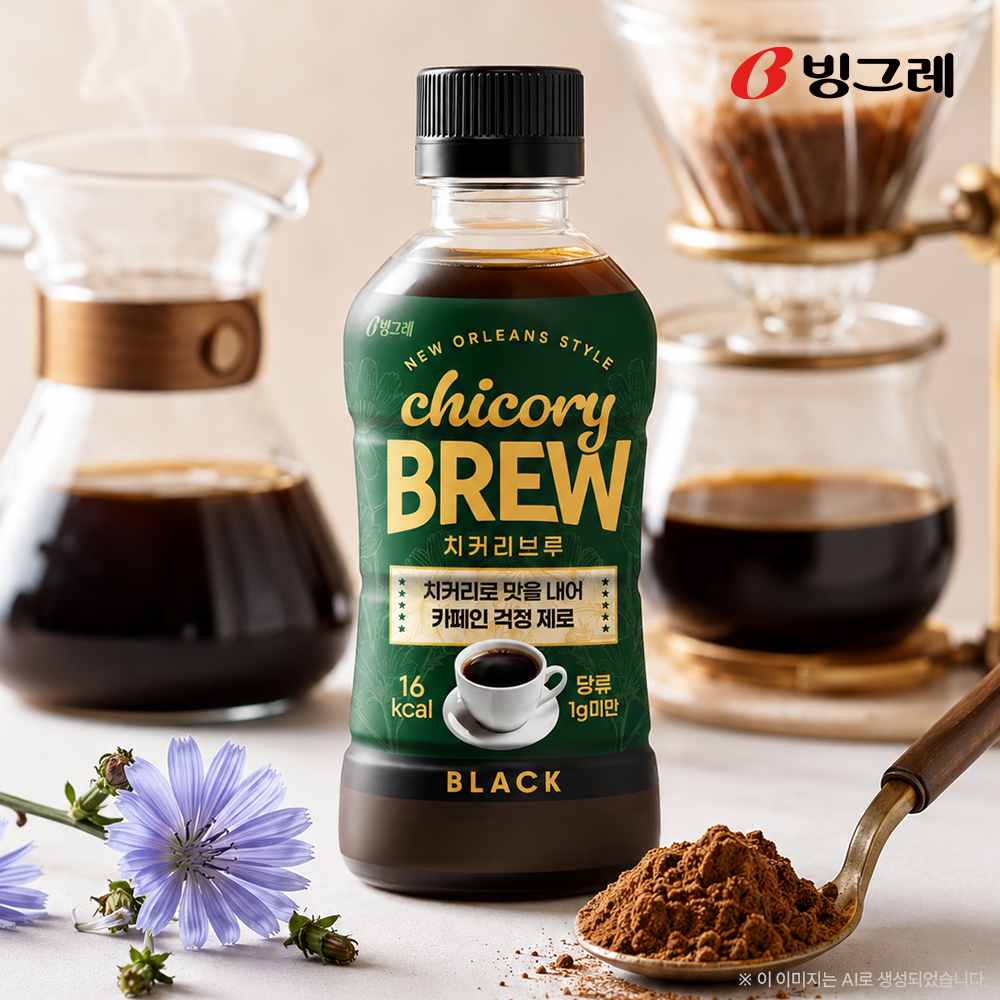 빙그레 무카페인 치커리브루 블랙 260ml, 40개 - 상세 이미지 5