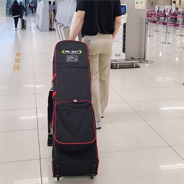 바퀴형 골프 항공 커버 캐리어형 골프 캐리어 커버 이동 보호 - 상품 이미지