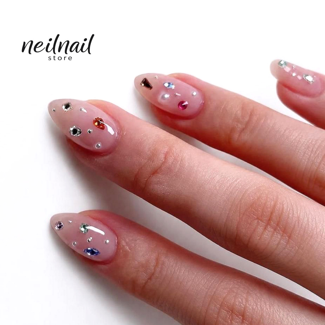 프리미엄 미니 보석바 지르콘 컬러 믹스 100개 네일 스톤 파츠 지르코니아 이미지 6