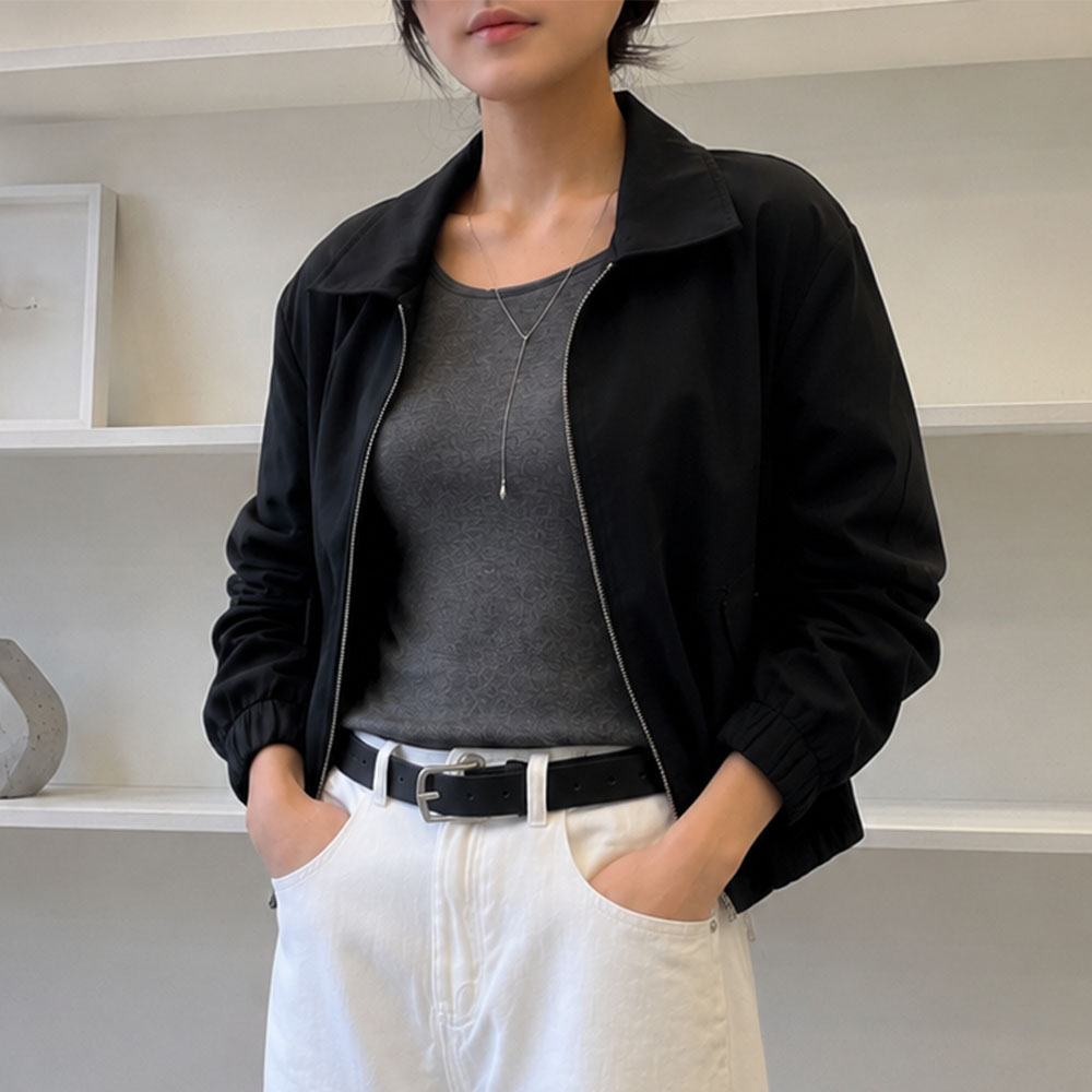 팔뚝커버 긴팔 모달티셔츠 세미크롭 유넥 흰티 이미지 6