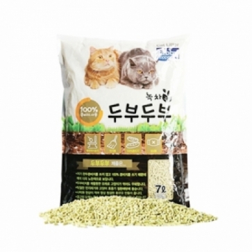 테비토퍼 두부두부 고양이모래 녹차 일반입자, 7L, 6개 - 상품 이미지