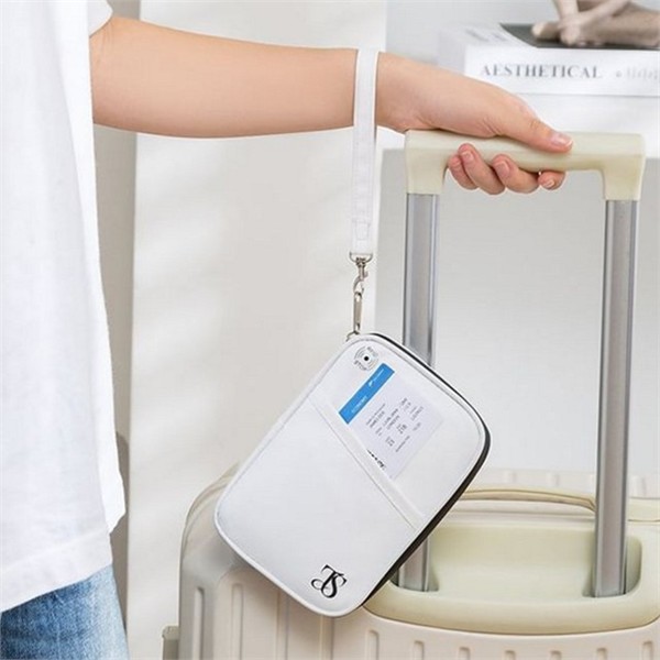 휴대용 rfid 차단 여권 지갑 지퍼형 rfid 차단 여행 파우치 - 상세 이미지 2
