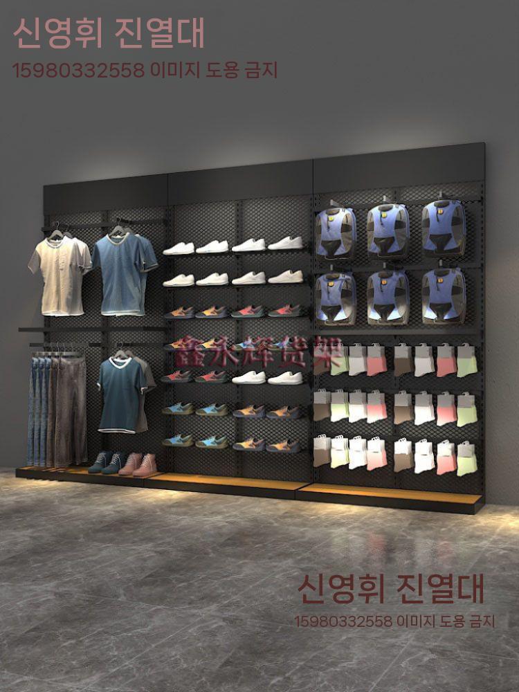 의류 진열대 매장 신발 전시대 스포츠매장 단면 디스플레이 - 상세 이미지 4