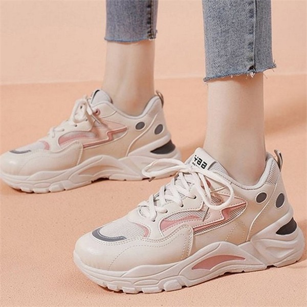 트레이닝 여성 키높이 운동화 4.5cm 캐주얼 여성 어글리 슈즈 런닝화 - 상품 이미지