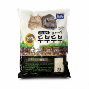 테비토퍼 두부두부 고양이모래 오리지널 가는입자, 7L, 6개 - 상품 이미지