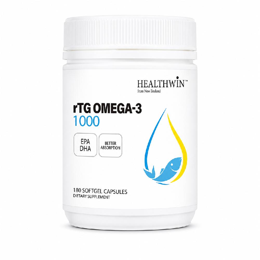 헬스윈 뉴질랜드 rTG 오메가3 1000mg EPA300 DHA200 180소프트젤 - 상품 이미지