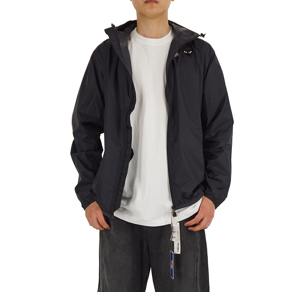 26SS 꼼데가르송 X 까웨 풀 집업 바람막이 자켓 블랙 AZ-J507-051-1 - 상세 이미지 4