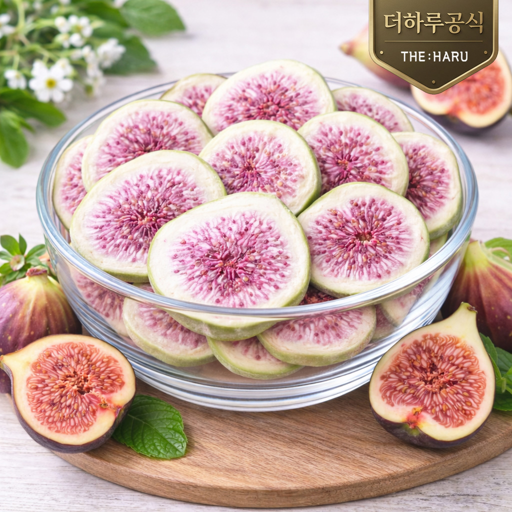 더하루 무화과칩S / 동결건조 과일칩 핑크복숭아 파인애플 사과 딸기 망고 - 상품 이미지