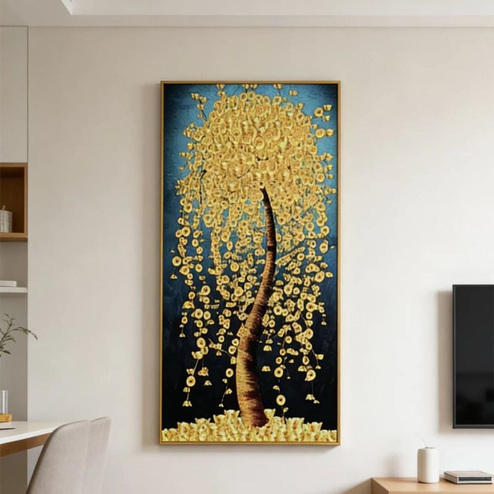 돈그림 포스터 스티커 거실 황금 나무 사무실 풍수지리 인테리어 - 상세 이미지 4